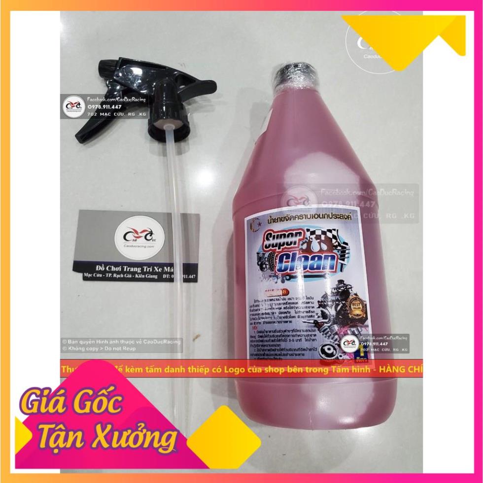 Nước rửa lốc máy dung dịch rữa xe supper fast super clean sufat thái lan cd68