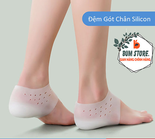 Vớ Tất Độn Tăng Chiều Cao, Cặp Silicon Lót Gót Giày Tăng Chiều Cao Có Đệm Khí, Đệm Lót Gót Chân Tăng Chiều Cao 2,5Cm, 3,5Cm, 4,5Cm - BUM STORE