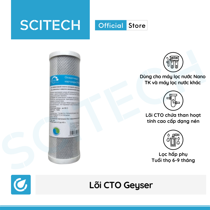 Lõi cto geyser - lõi số 1 máy lọc nước geyser tk