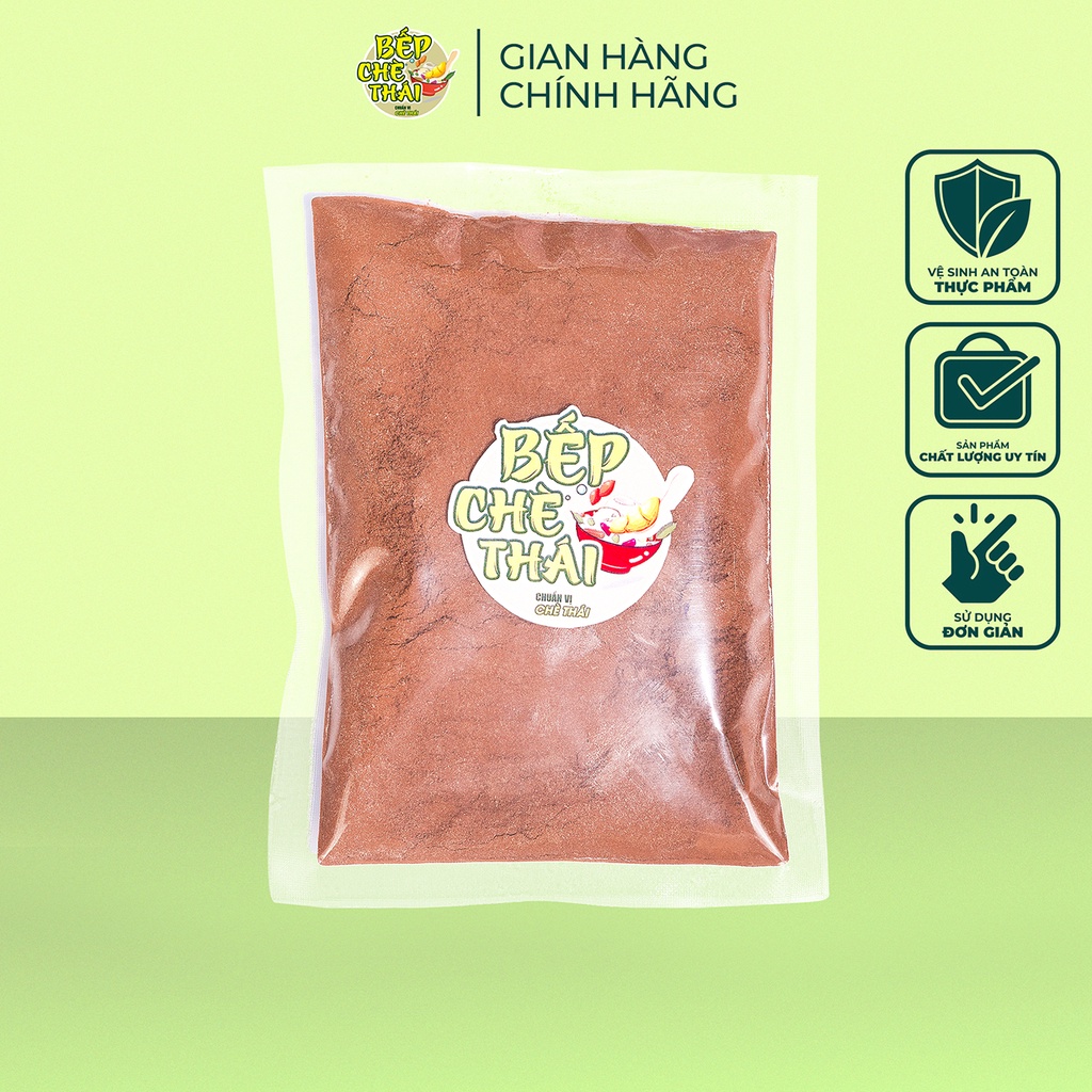 Bột cacao đắng nguyên chất - Túi 500gr - Bếp Chè Thái