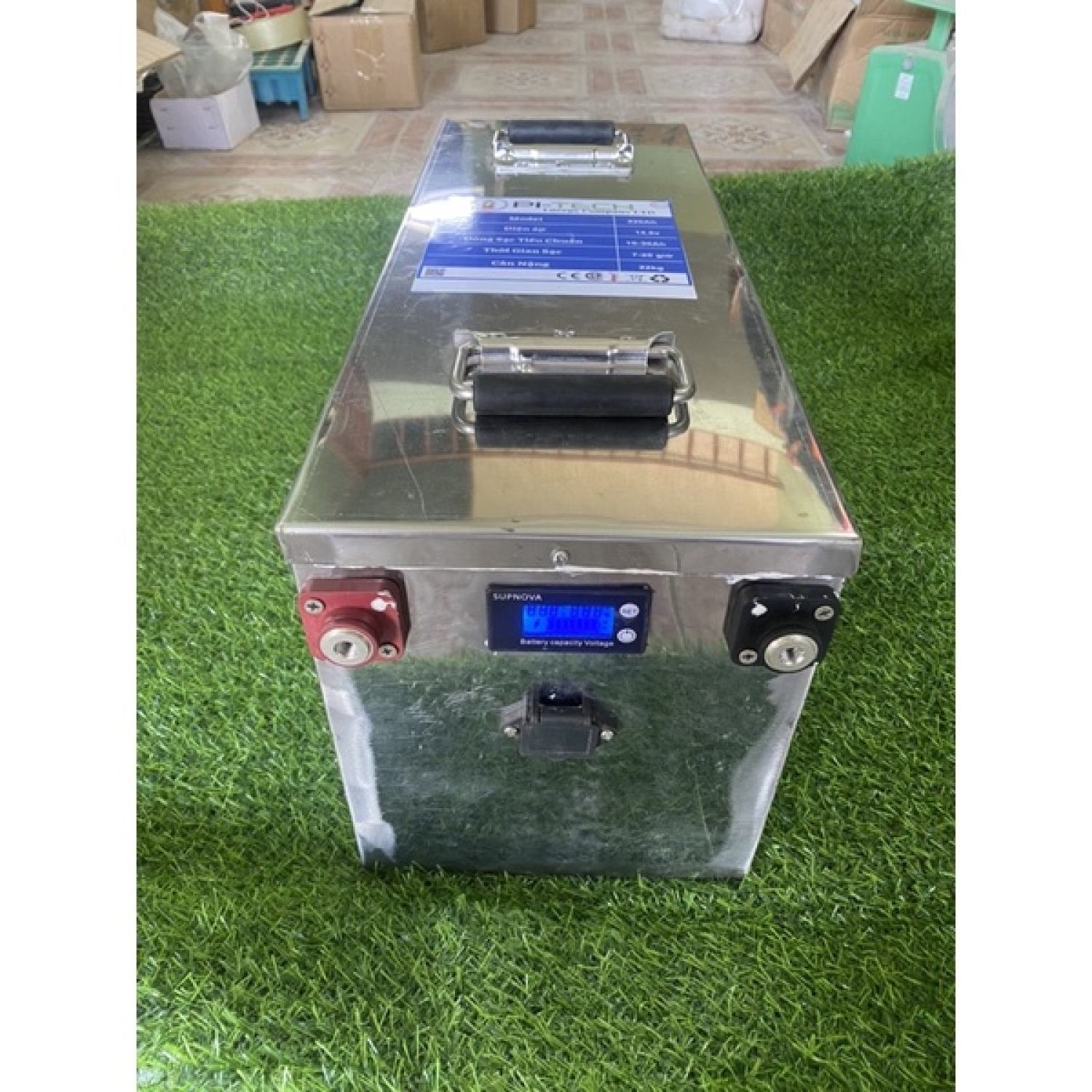 Bình Pin Lithium 12v 220Ah Mới 100% + Tặng kèm sạc 30A khi mua bình 12