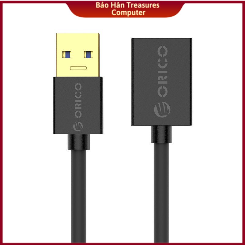 Cáp nối dài orico usb u3-maa01-15-bk usb 3.0 đen - hàng chính hãng