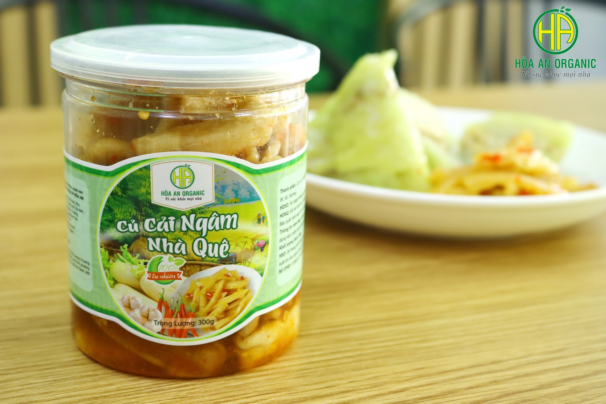 CỦ CẢI NGÂM NHÀ QUÊ HŨ 300G- HÒA AN ORGANIC
