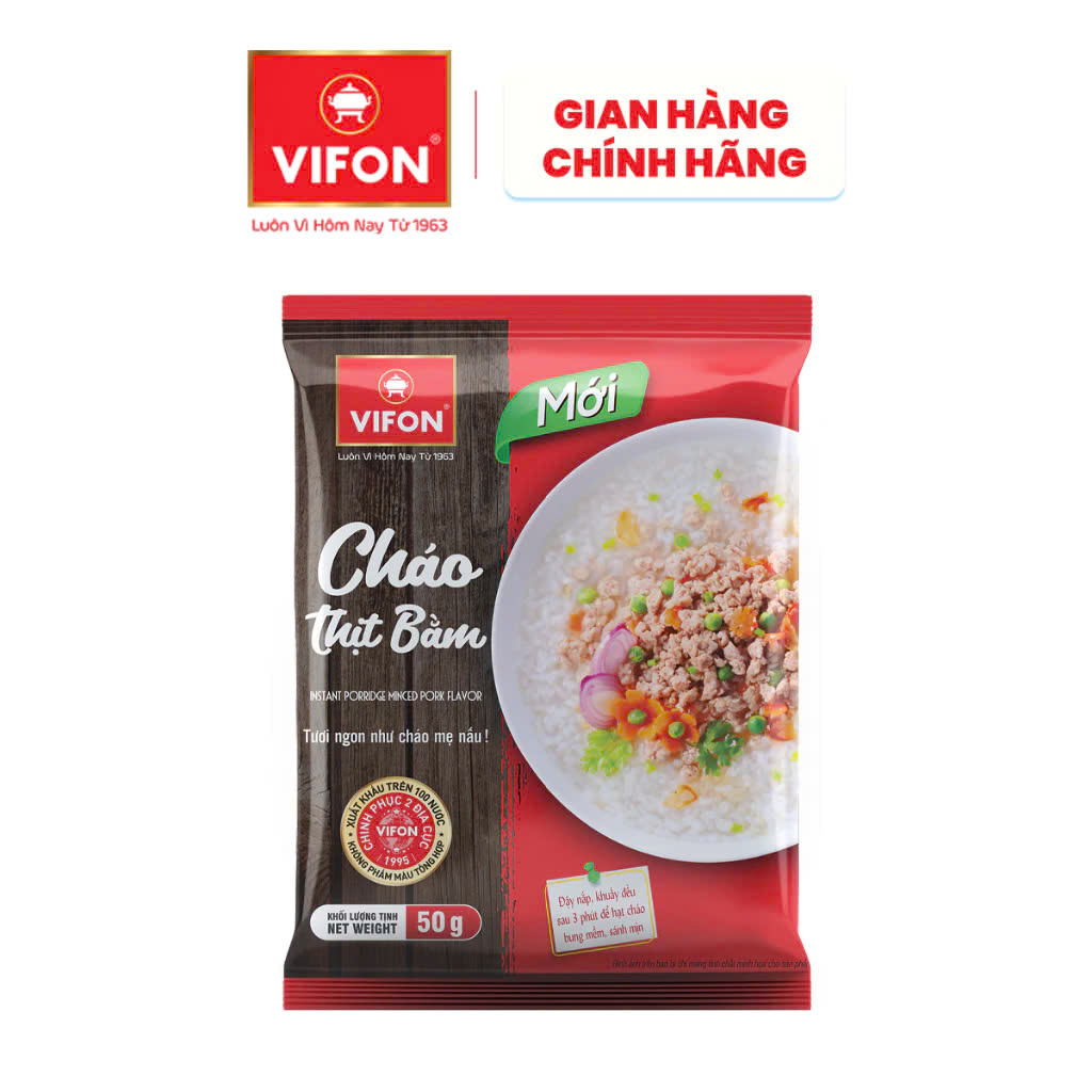 Cháo Thịt Bằm VIFON 50g/ Gói