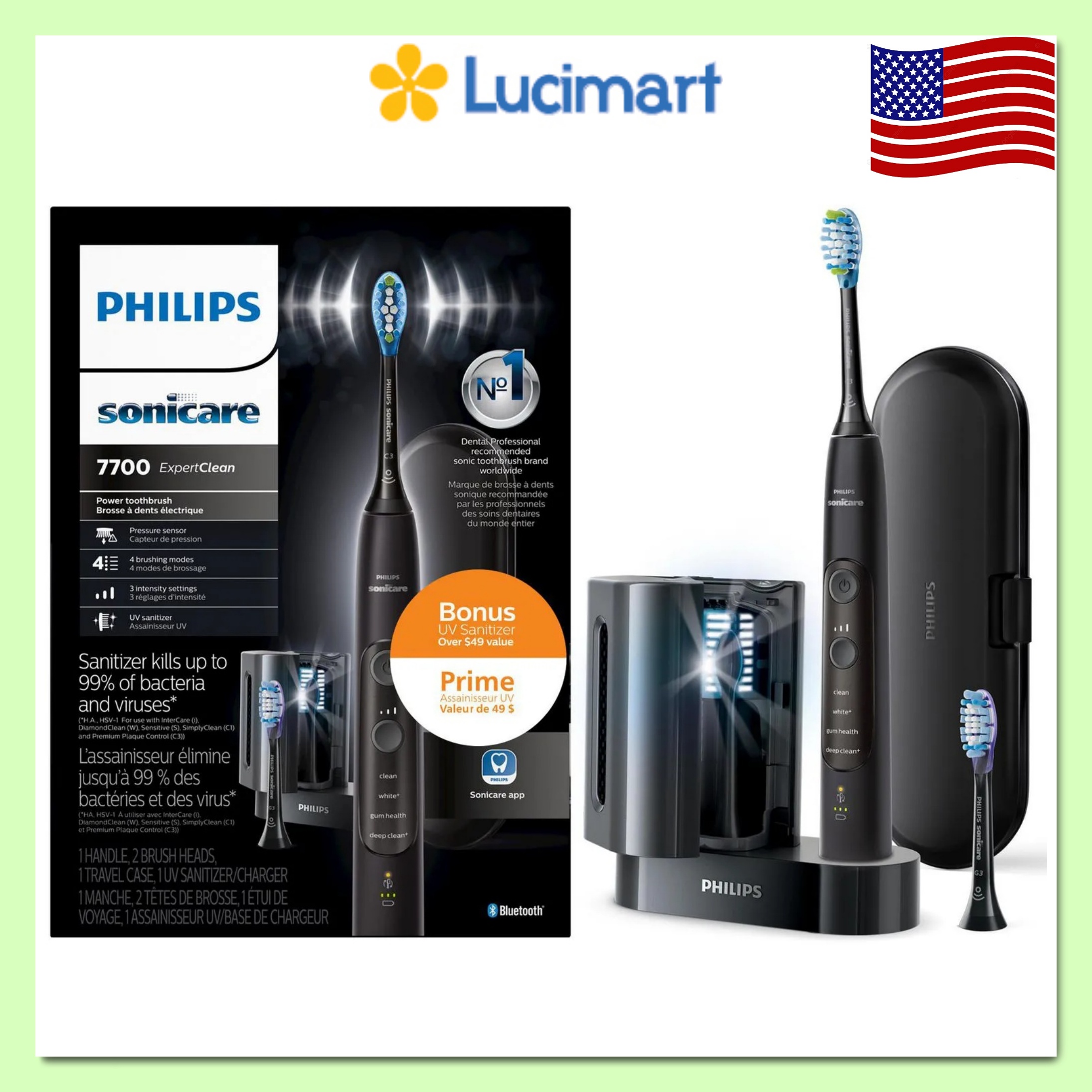 Bàn chải đánh răng điện Philips Sonicare 7700