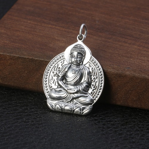 Mặt dây chuyền bạc Phật A Di Đà