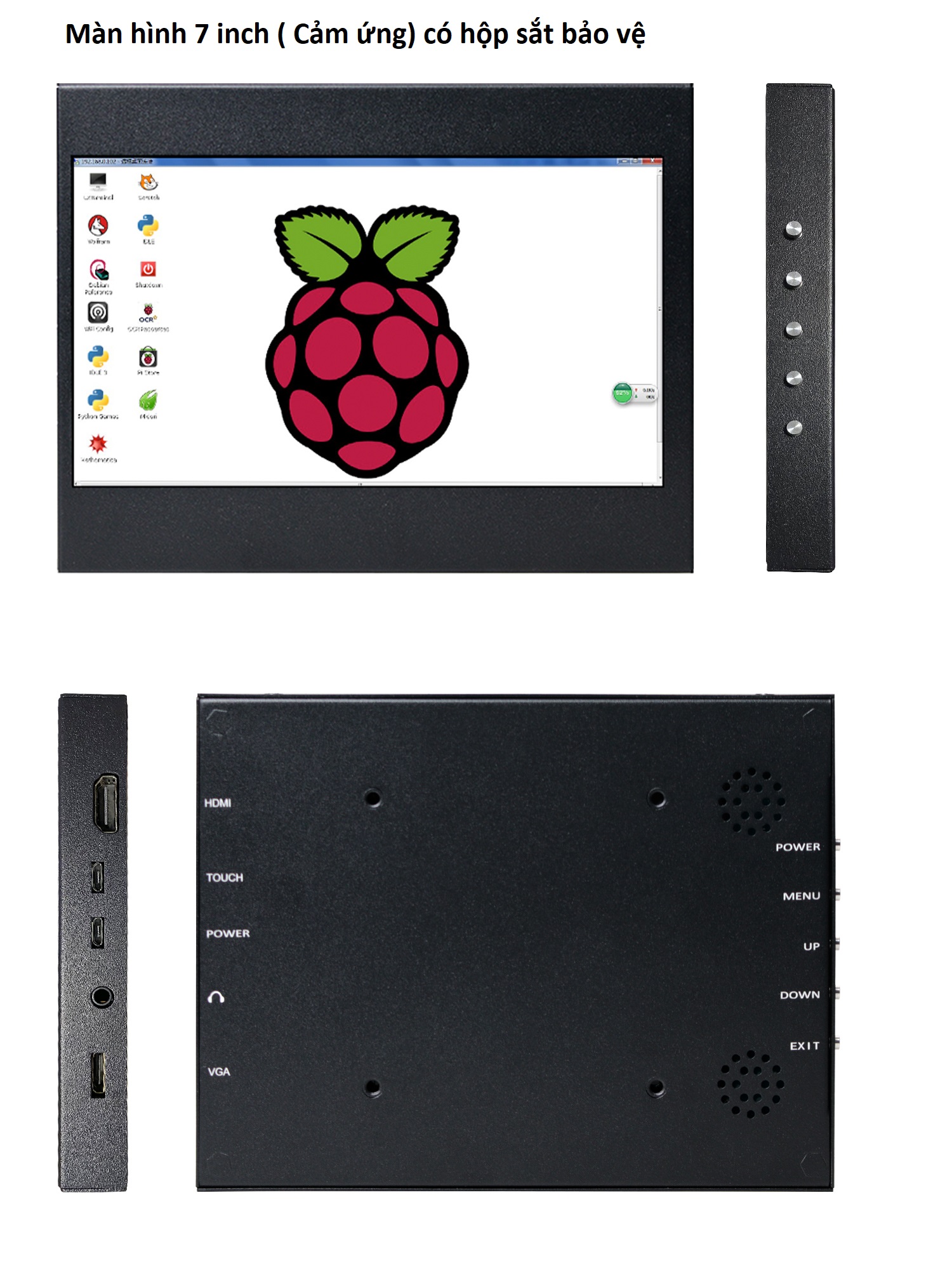 Màn hình lcd 7 inch vi tính , raspberry hdmi 1024x600