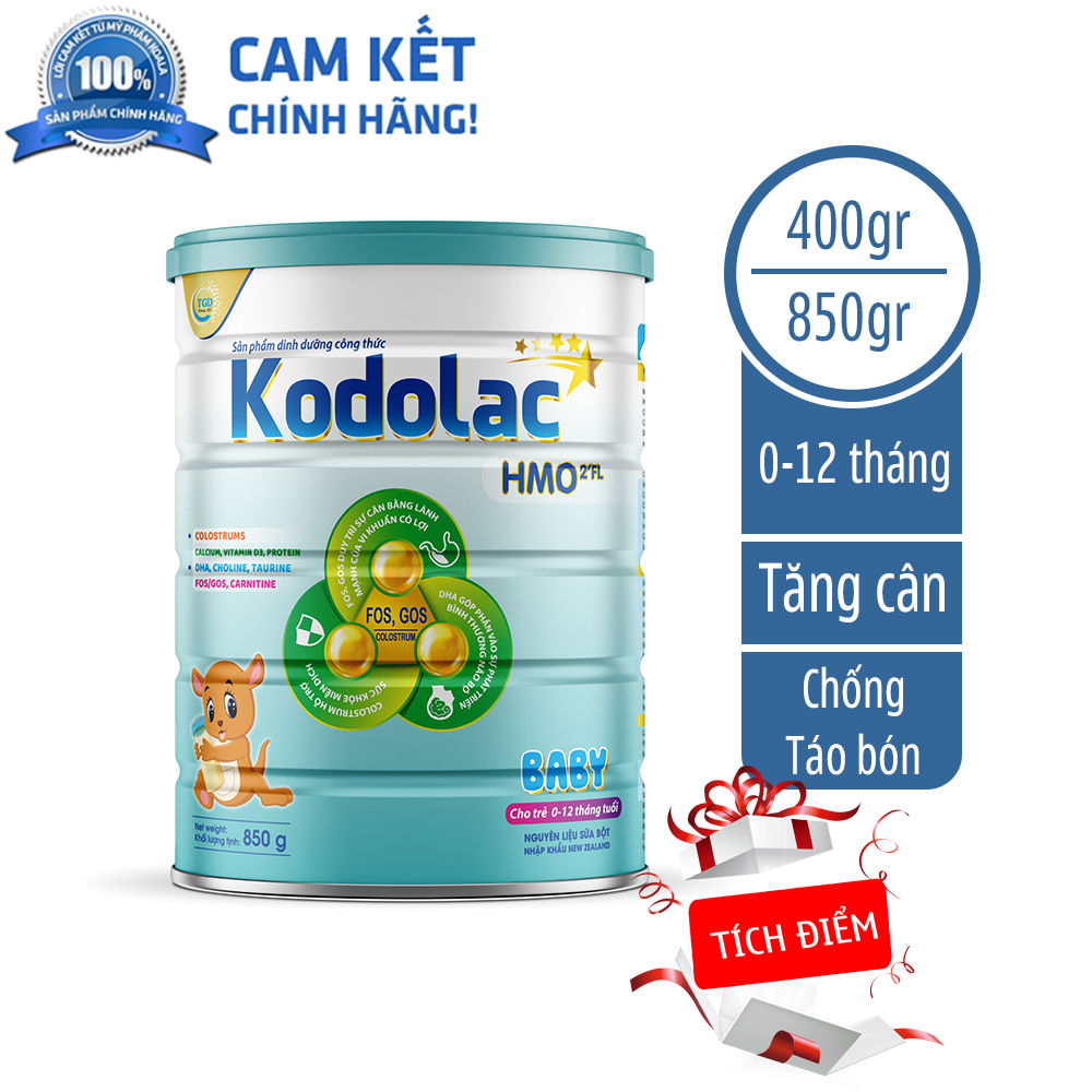 Sữa KODOLAC Baby - Sữa chuyên tăng cân cho bé - Giúp bé tăng cân trong thời gian ngắn