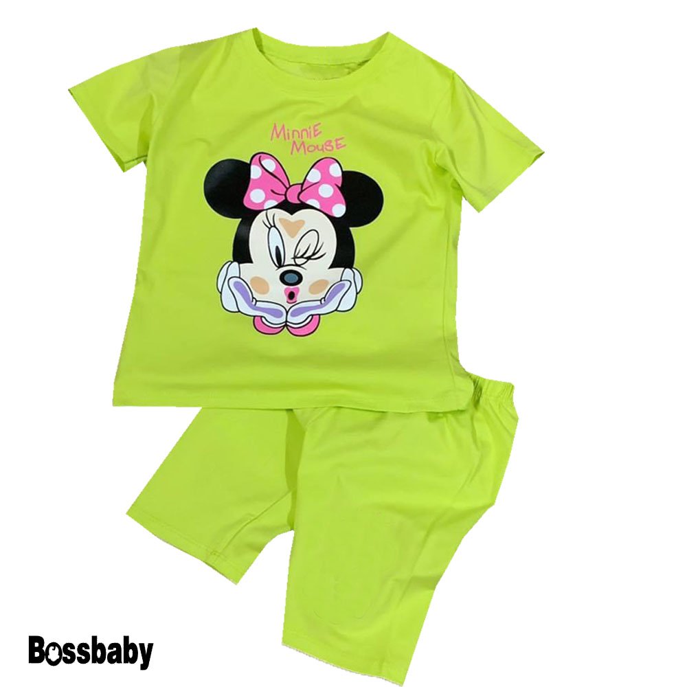 [HCM]Đồ bộ áo Quần cho bé bộ meckey min MINMUOSE bé gái ( 6kg-26kg).BDBG25.