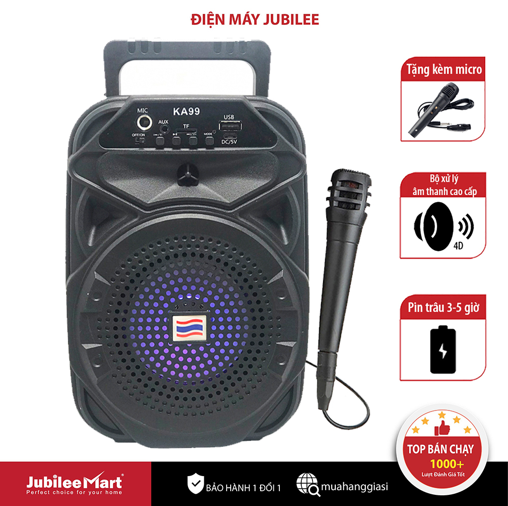 Loa kẹo kéo karaoke bluetooth mini tws ka99 - tiện lợi - âm to - cực đã - loa bluetooth không dây giá rẻ - loa karaoke tại nhà - bảo hành 1 đổi 1 nếu lỗi