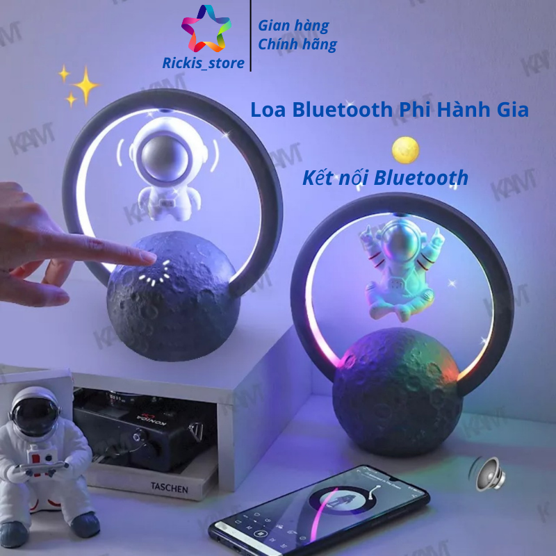 Loa bluetooth phi hành gia kết hợp đèn led thay đổi theo nhạc,bass cực mạnh kết hợp đèn ngủ led rgb.
