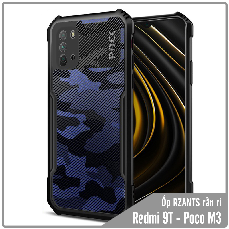 Ốp lưng cho xiaomi poco m3 - redmi 9t rằn ri rzants