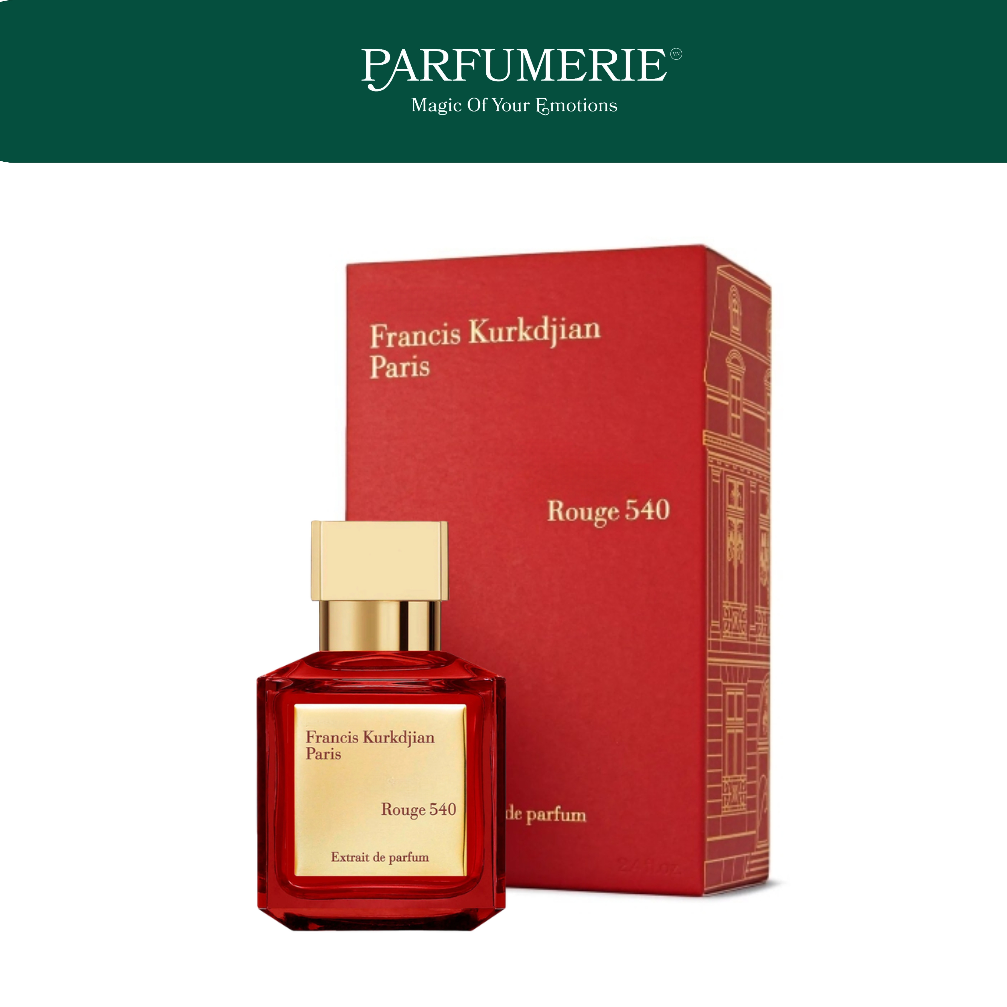 Nước hoa Baccarat Rouge 540 Extrait 70ml Fullbox - Hương thơm Sang trọng, Tinh tế, Cuốn hút