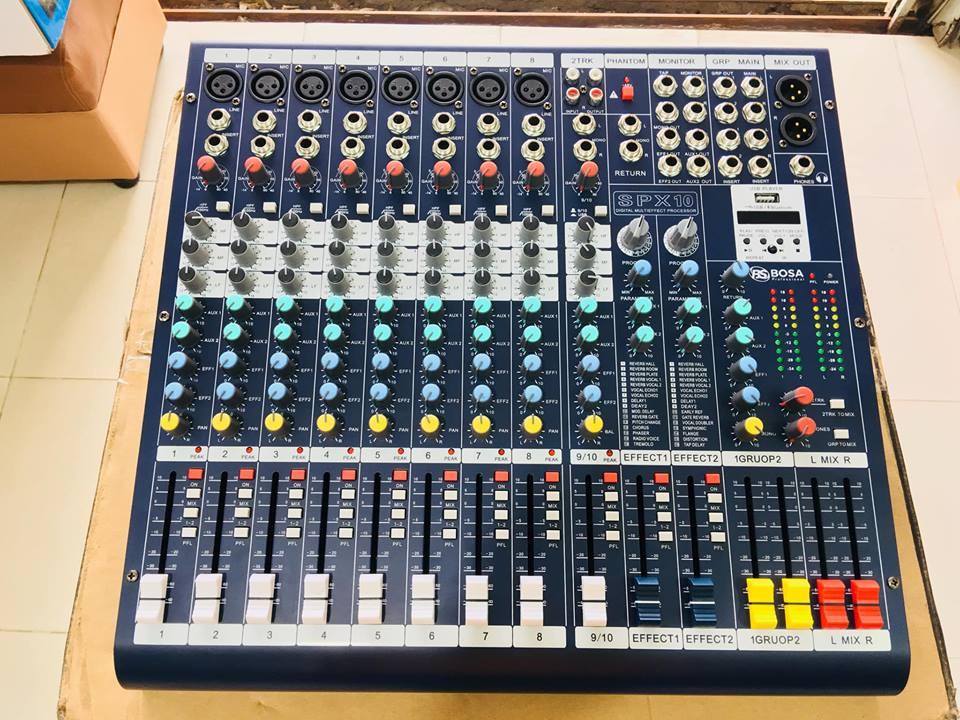 Mixer bosa spx 10-chạy 2 effect rời-âm thanh hay