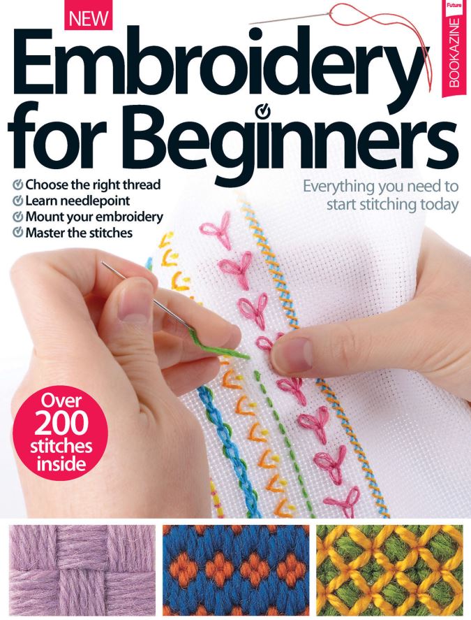 Embroidery For Beginners - Sách Hướng Dẫn Thêu Cho Người Bắt Đầu