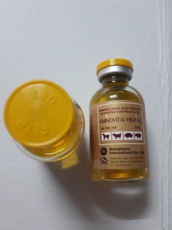 combo 02 chai Thuốc tiêm bổ sung khoáng điện giải acidamin cho chó mèo hồi sức hồng hào - Aminovital 20ml