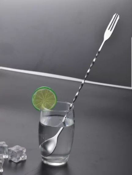 Muỗng khuấy inox 2 đầu, muỗng barspoon pha chế dài 26 cm