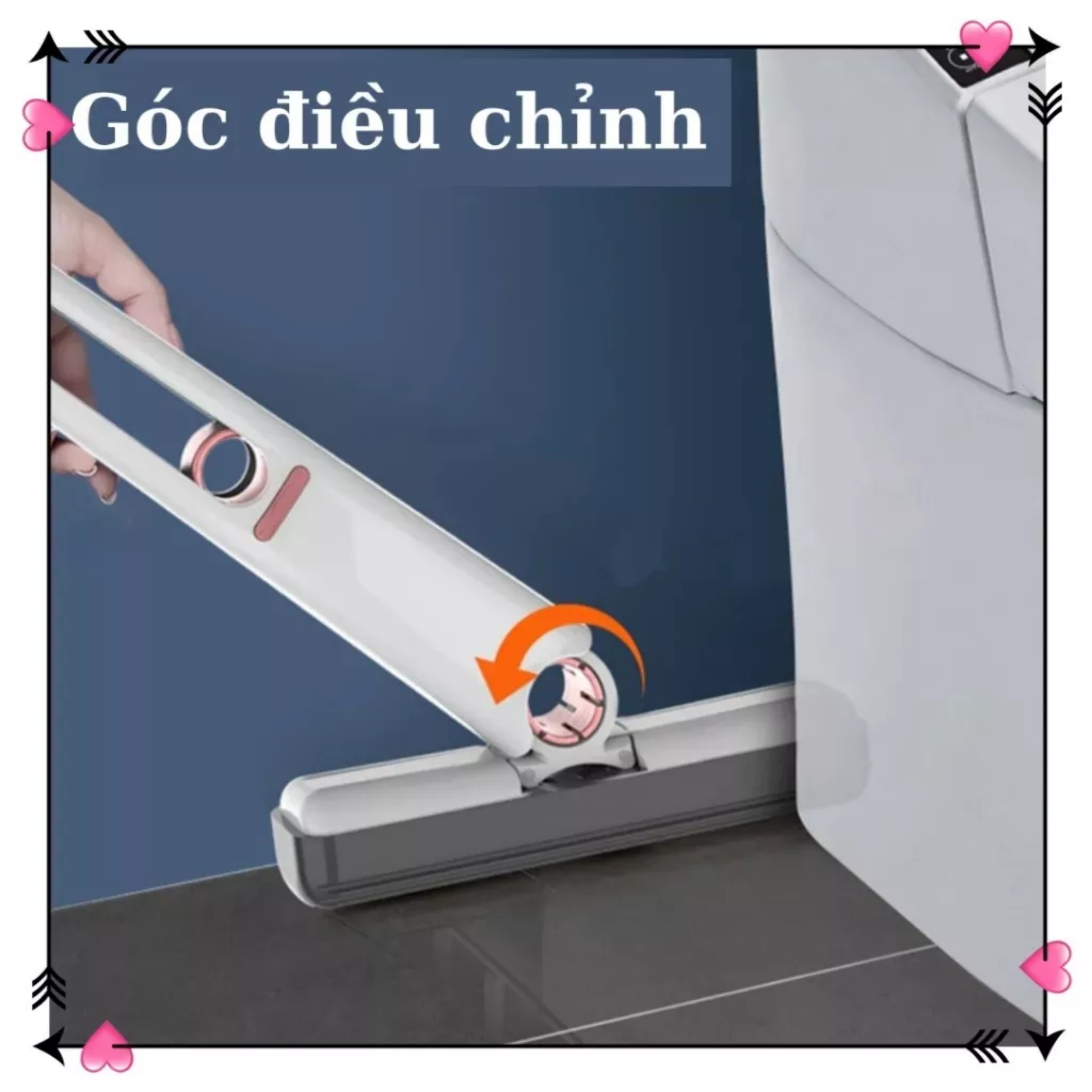 Cây lau bàn bếp tự vắt thông minh mini 25cm lau kính lau gương bọt biển siêu thấm hút đa năng