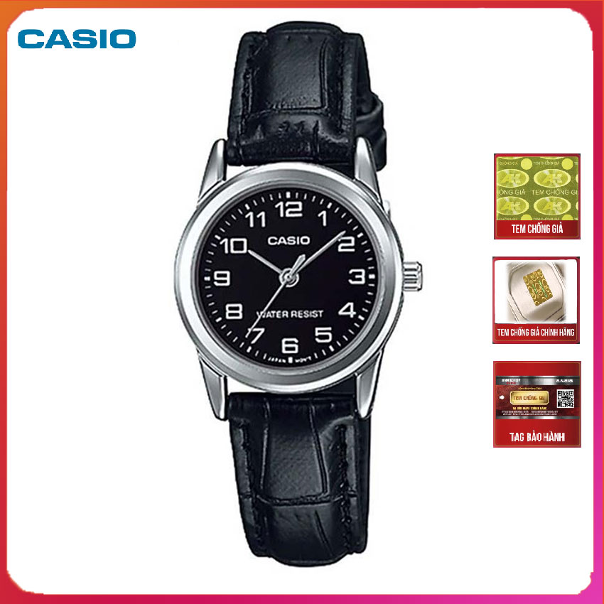 Đồng hồ nữ casio ltp-v001l-1budf dây da