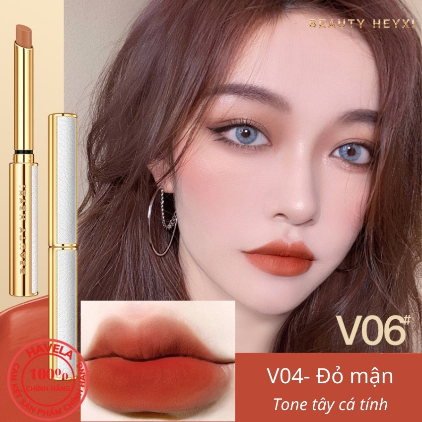 [SALE SỐC] Son môi nội địa trung dưỡng môi Heyxi chính hãng SM01 , son lâu trôi dưỡng ẩm không chì , son màu đỏ nâu cam cháy – SHOP HAVELA