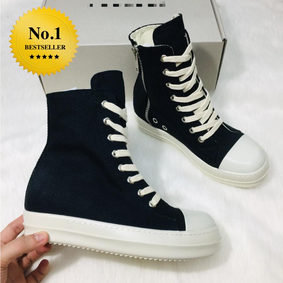 Giày thể thao rick owen cổ cao đế thơm vani - nam nữ