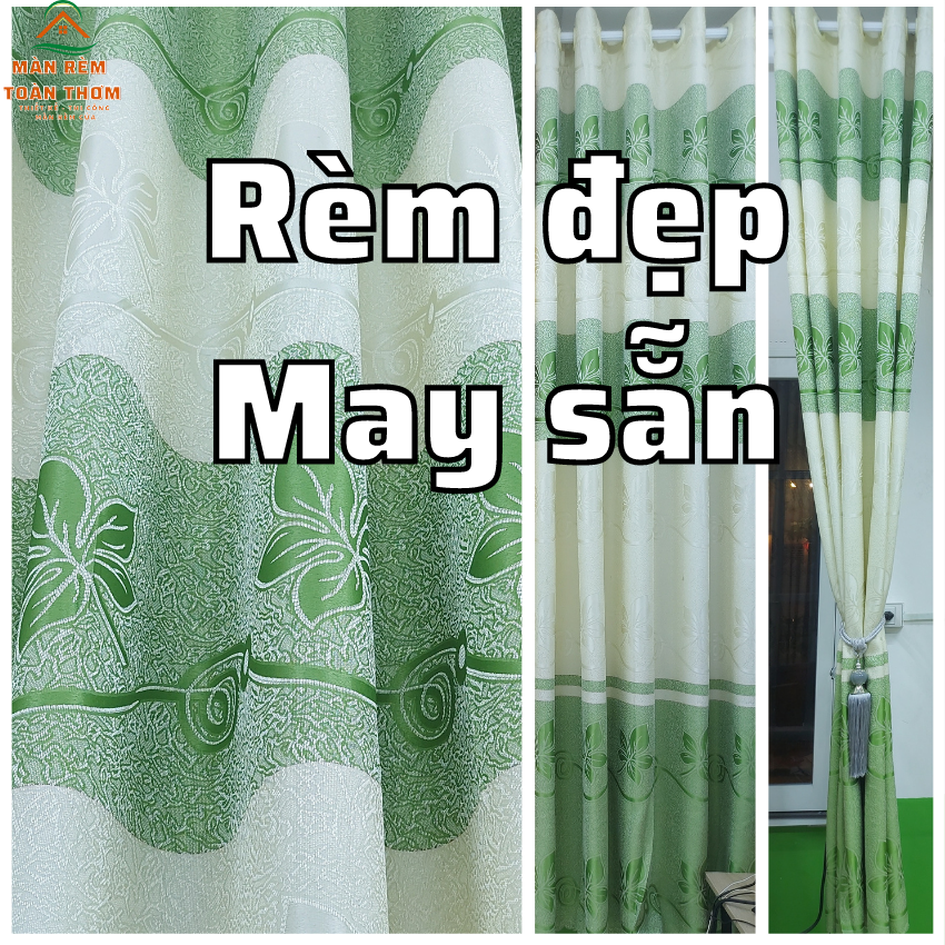 RÈM CỬA CÓ MÓC TREO SẴN VẢI GẤM DÀY HỌA TIẾT NHÃ NHẶN SANG TRỌNG MÀN NGĂN PHÒNG MÀN RÈM TOÀN THƠM