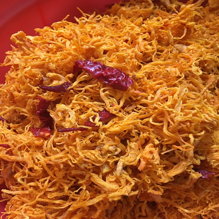 1KG KHÔ GÀ BƠ TỎI LOẠI 1 THƠM NGON TỪNG SỢI