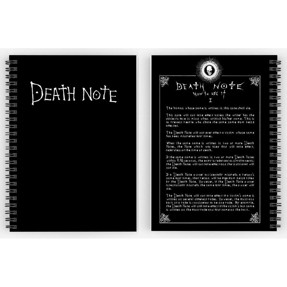 Sổ death note sổ gáy xoắn 200 trang