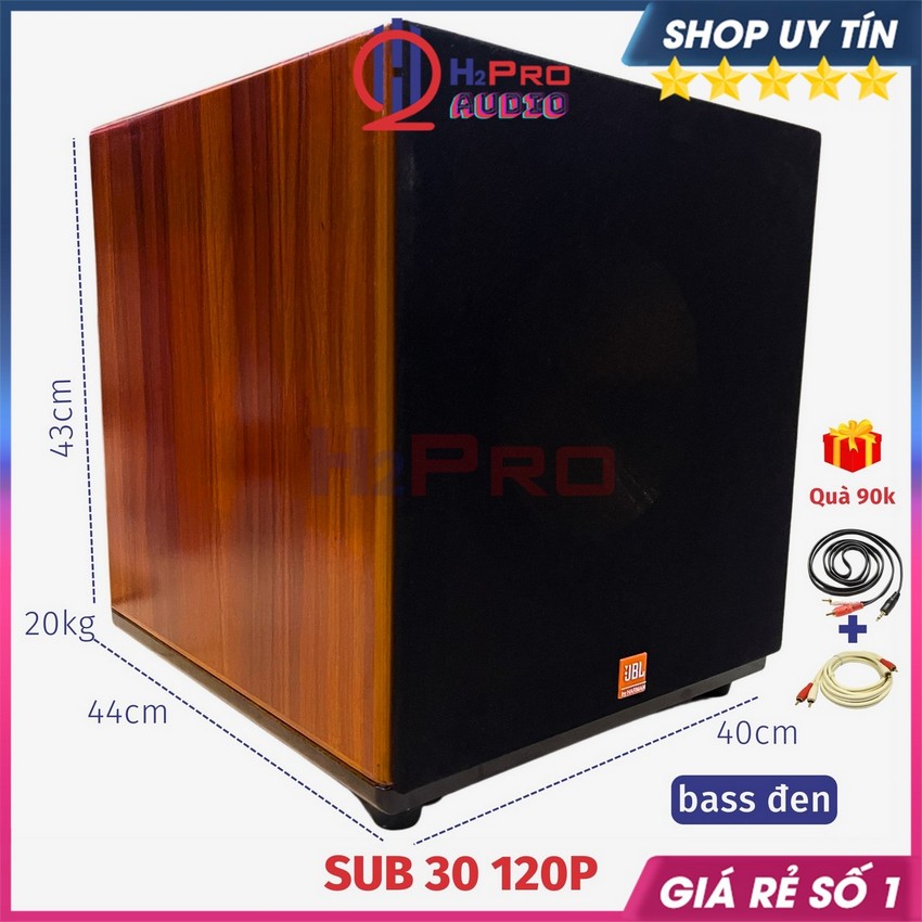 Loa Sub Điện Bass 30 JBL 120P 350W Cao Cấp - Tặng Dây AV, Sub 30 Siêu Trầm Bass Mặt - H2Pro Audio