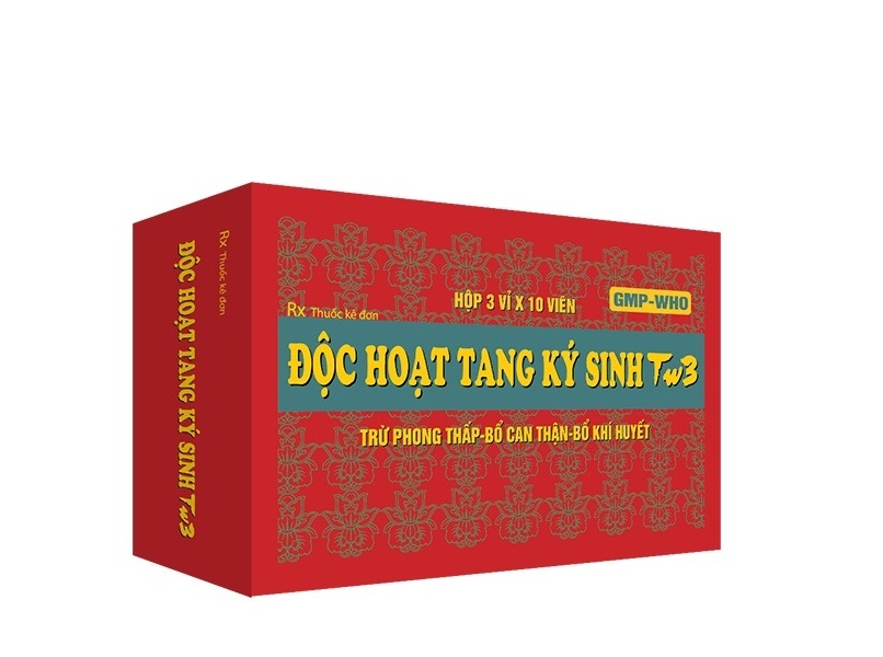 Combo 2 hộp Viên uống độc hoạt tang ký sinh TW3 - giúp trừ phong thấp  , bổ can thận , bổ khí huyết  - hộp 30 viên.