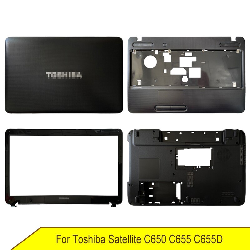 New Bottom Base Top Upper Case For Toshiba Satellite C650 C655 C655D Laptop LCD Back Cover Front Bezel Palmrest A B C D Shell