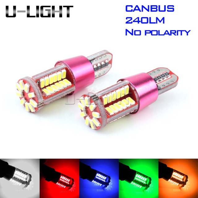 Đèn led demi xi nhan 57 tim chân T10 gắn cho nhiều loại xe 1 cặp ( có clip )