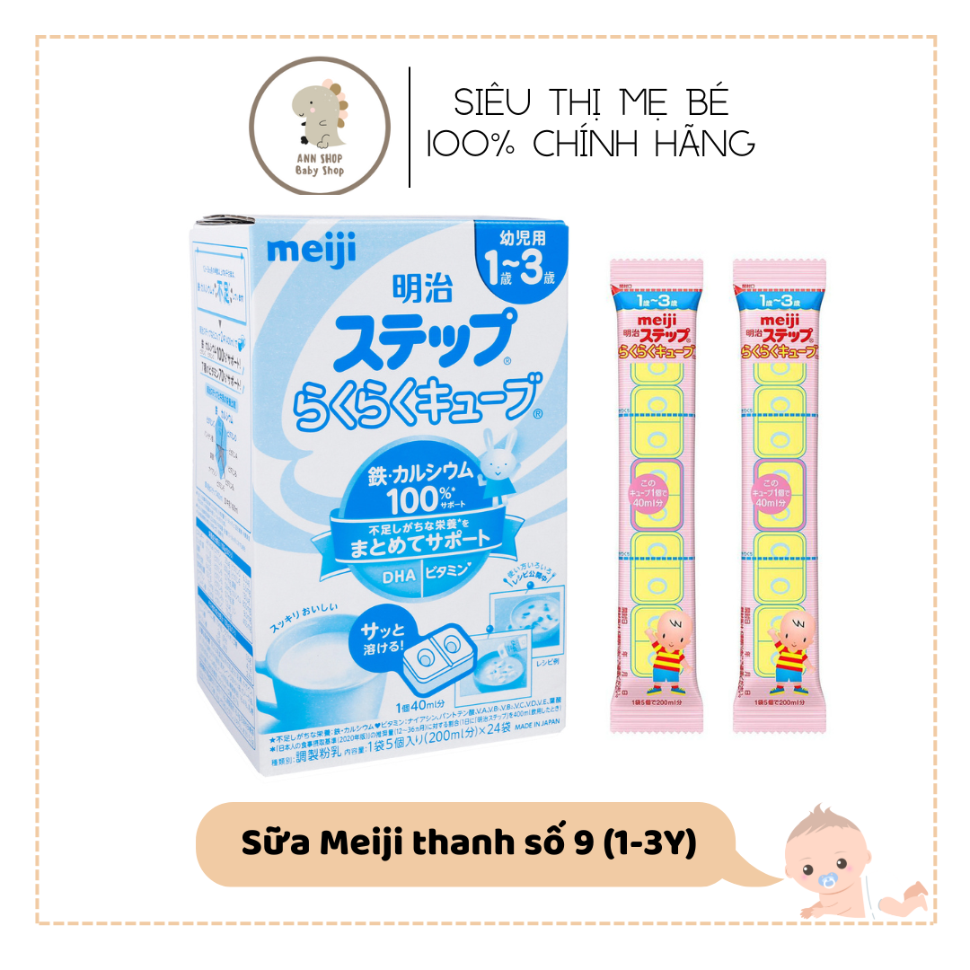 Sữa Meiji dạng thanh nội địa Nhật số 9 -24 thanh