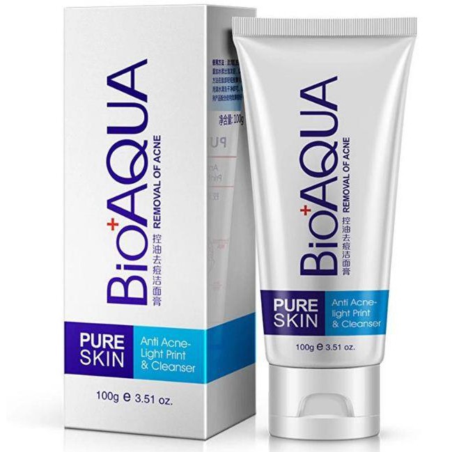 Sữa rửa mặt, gel rửa mặt giảm mụn Bioaqua nội địa dùng siêu tốt-SR26-B2T1