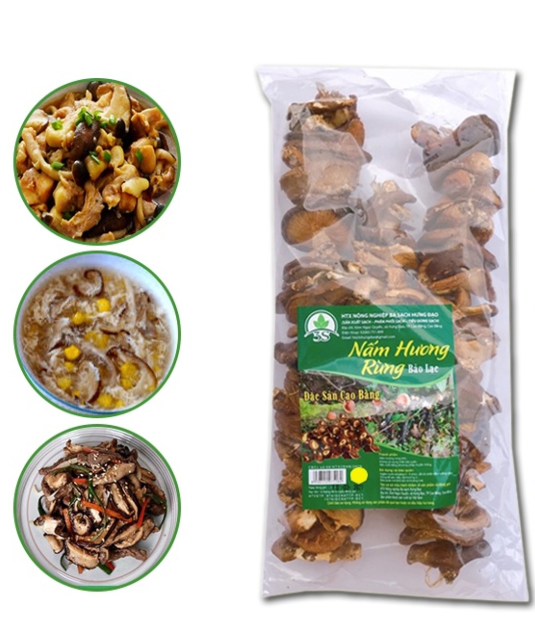 100g Nấm hương rừng Bảo Lạc khô thơm ngon giàu dinh dưỡng - Đặc sản Cao Bằng