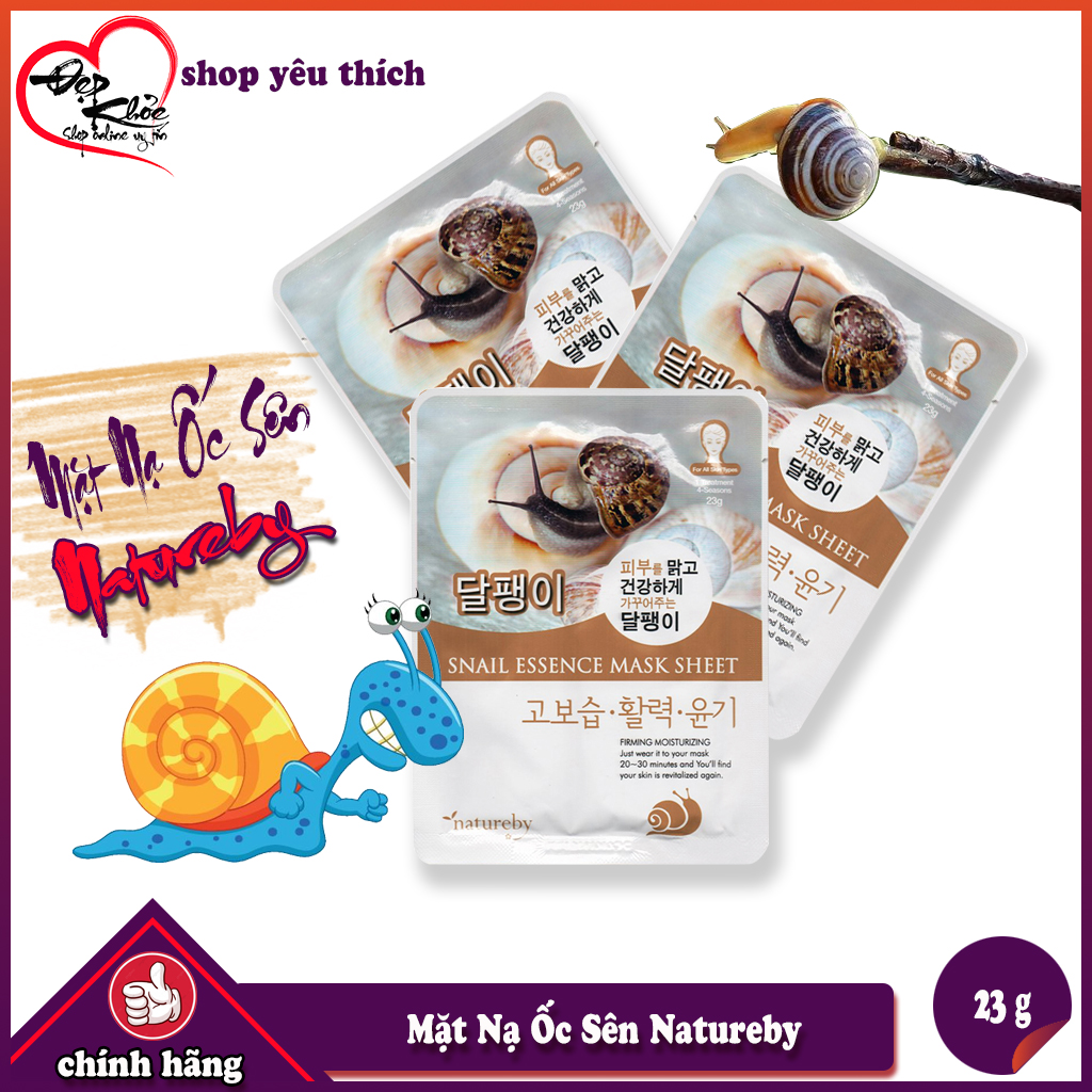 Mặt nạ giấy ốc sên natureby hàn quốc