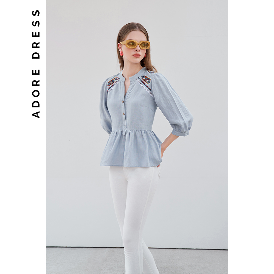 Quần skinny jeans màu trắng basic 2je1001 adoredress