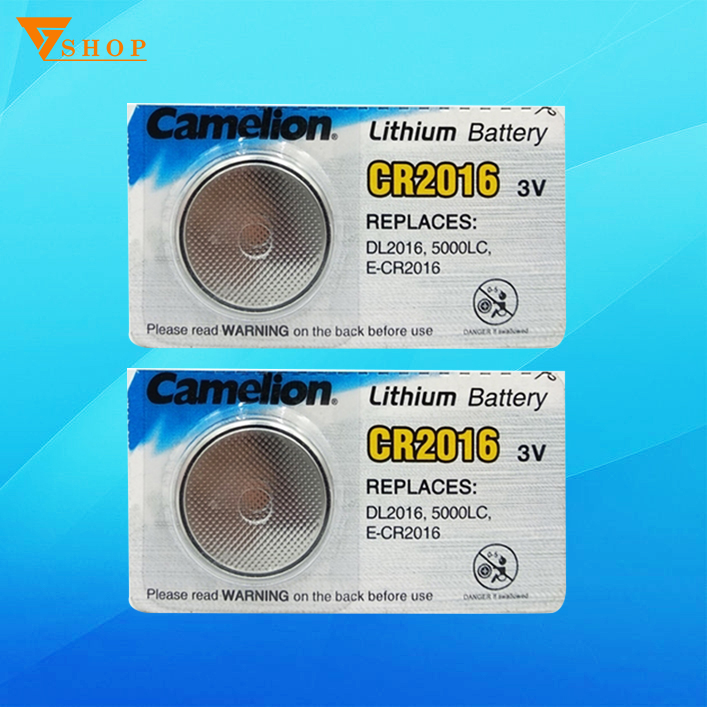 Combo 2 viên pin cr2016 camelion lithium 3v