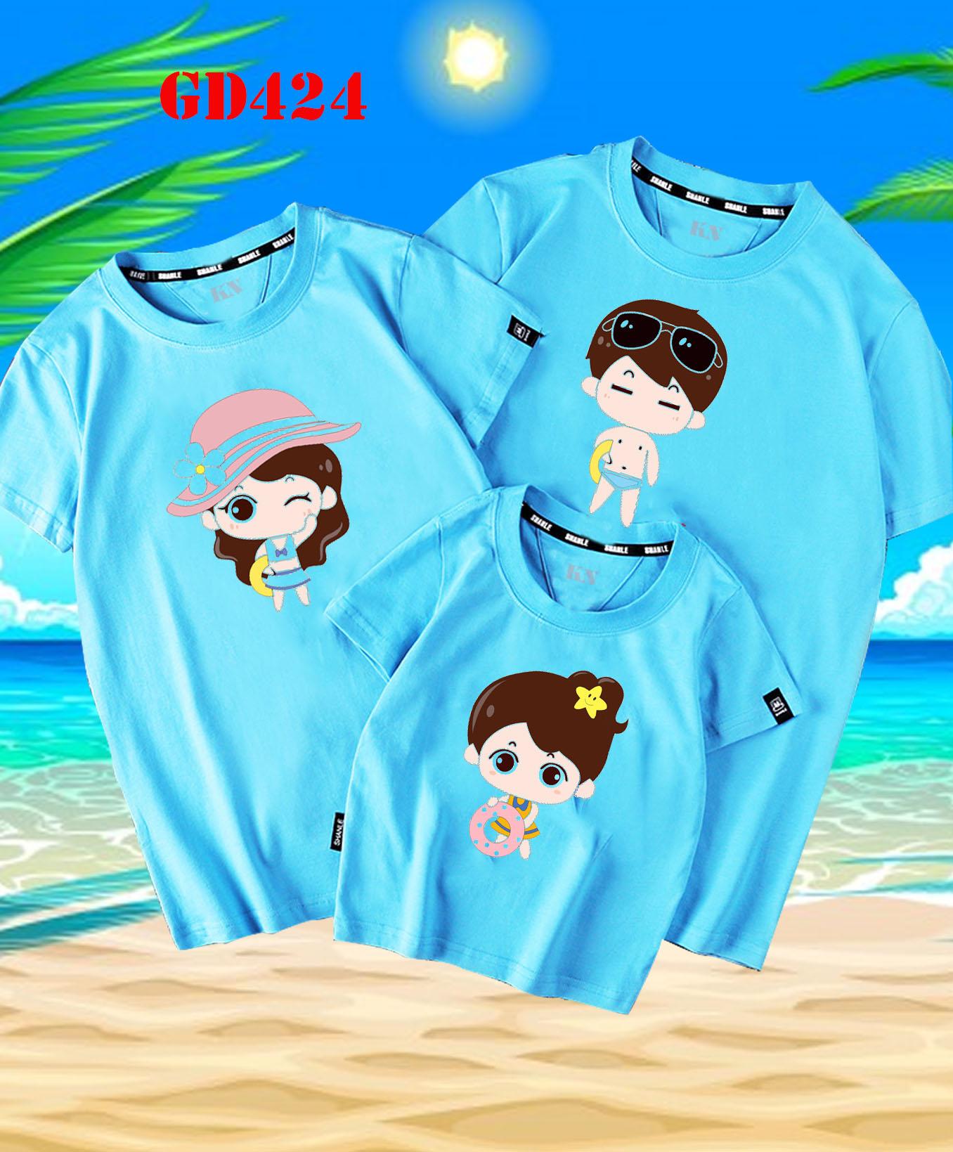 áo đồng phục gia đình 4 người - Các mẫu áo đồng phục gia đình