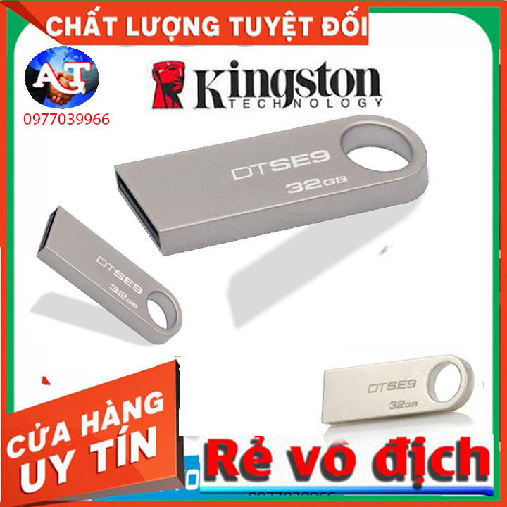 USB 2.0 Kingston SE9 2GB 16gb 32gb 64gb  Đủ dung lượng đủ định dạng FAT NTFS
