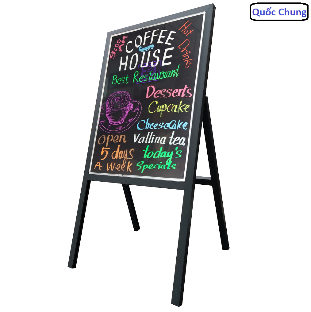 Bảng menu dạ quang 60x120cm
