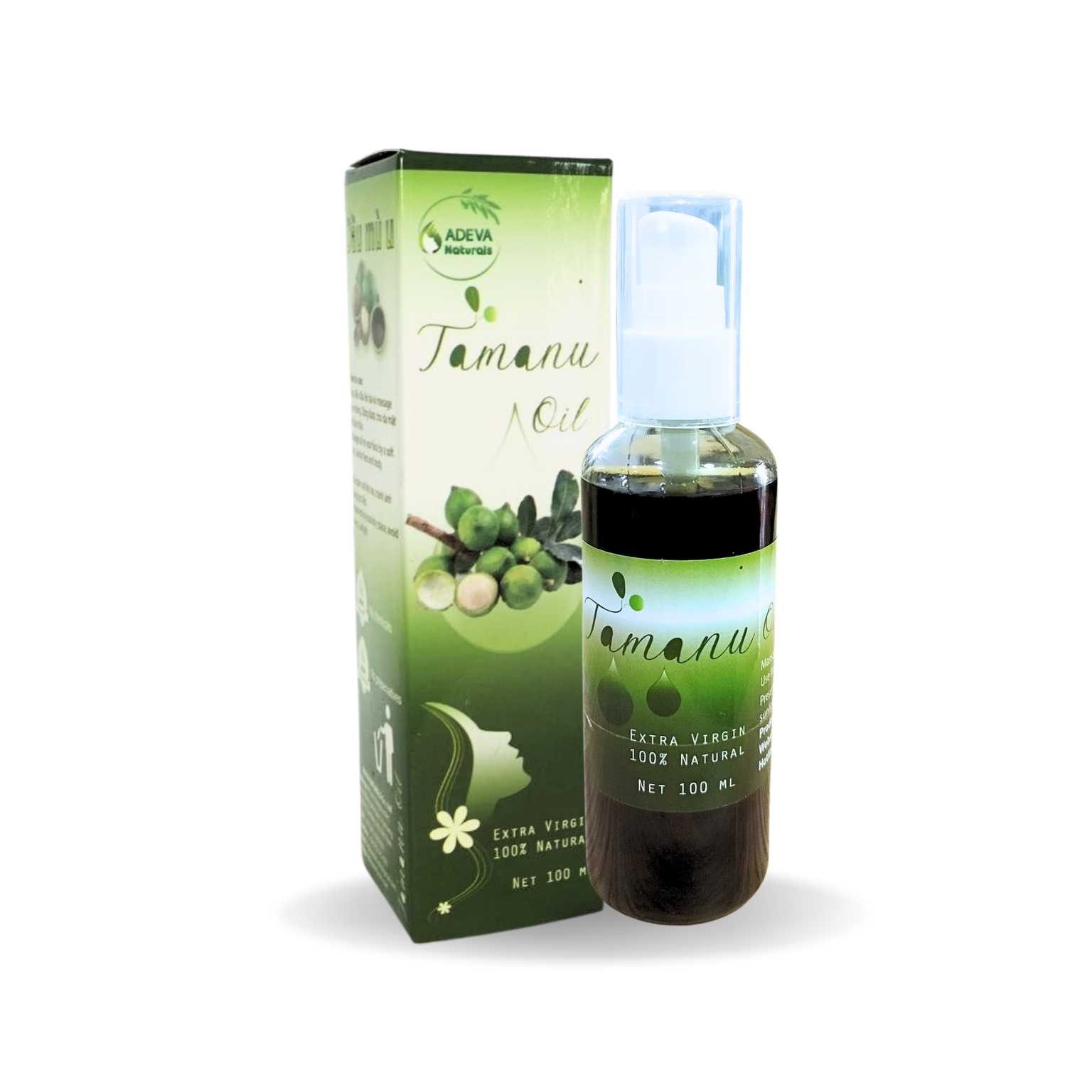 Dầu mù u nguyên chất adeva noni tamanu oil chiết xuất làm mờ sẹo thâm và các vết rạn ở phụ nữ sau sinh 100ml