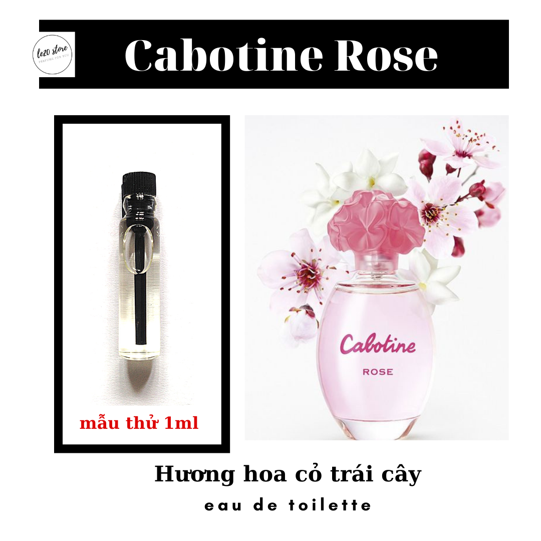 Mẫu thử 1ml Nước hoa nữ chính hãng văn phòng dịu nhẹ Cabotine Rose - nước hoa mini - nuoc hoa nu - nước hoa nữ chính hãng - mẫu thử nước hoa chính hãng 1ml