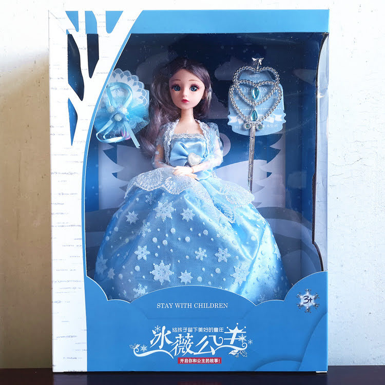 Búp bê Elsa tóc mây khớp nối linh hoạt