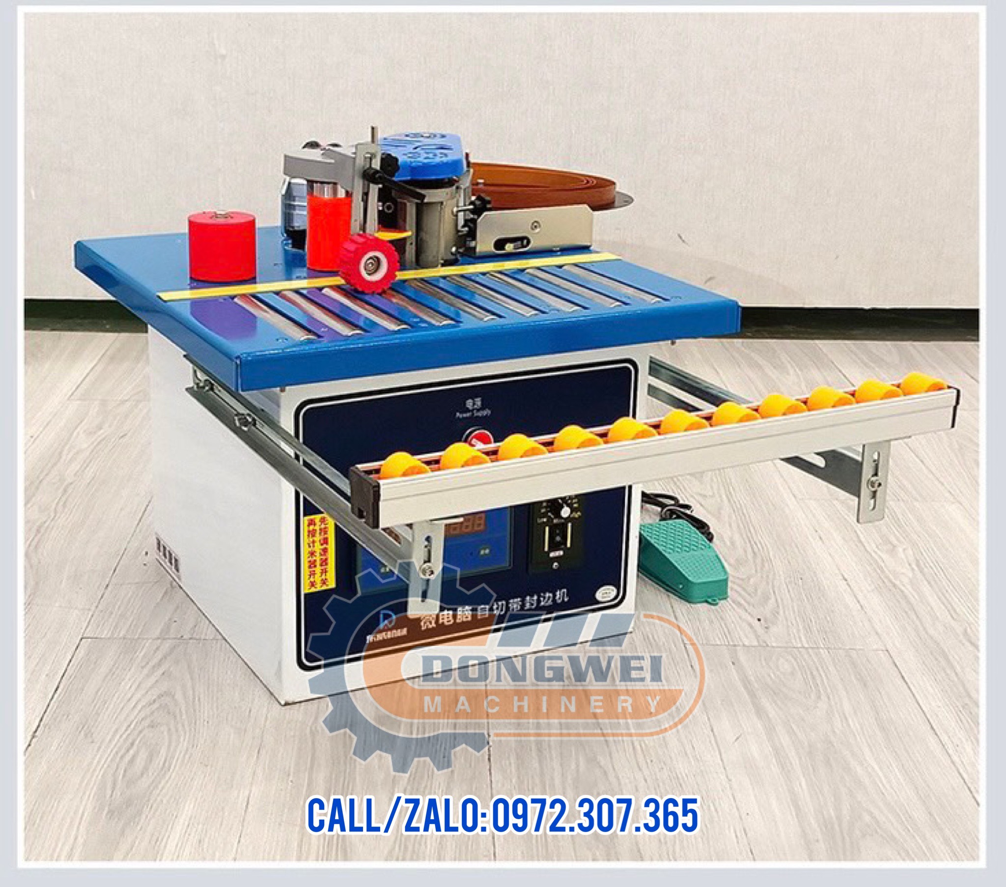 MÁY DÁN CẠNH GỖ 2 CHỨC NĂNG DW550 NỔI BẬT VỚI CON LĂN TRÊN MẶT BÀN (TẶNG KÈM KEO HẠT, 1 BỘ DAO GỌT CHỈ VÀ BỘ THANH MỞ RỘNG)