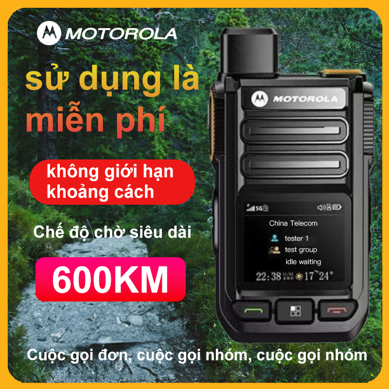 Bộ đàm motorola r700 không giới hạn khoảng cách liên lạc nội bộ thời gian chờ dài di động hơn 5000 km bộ đàm 4g 5g