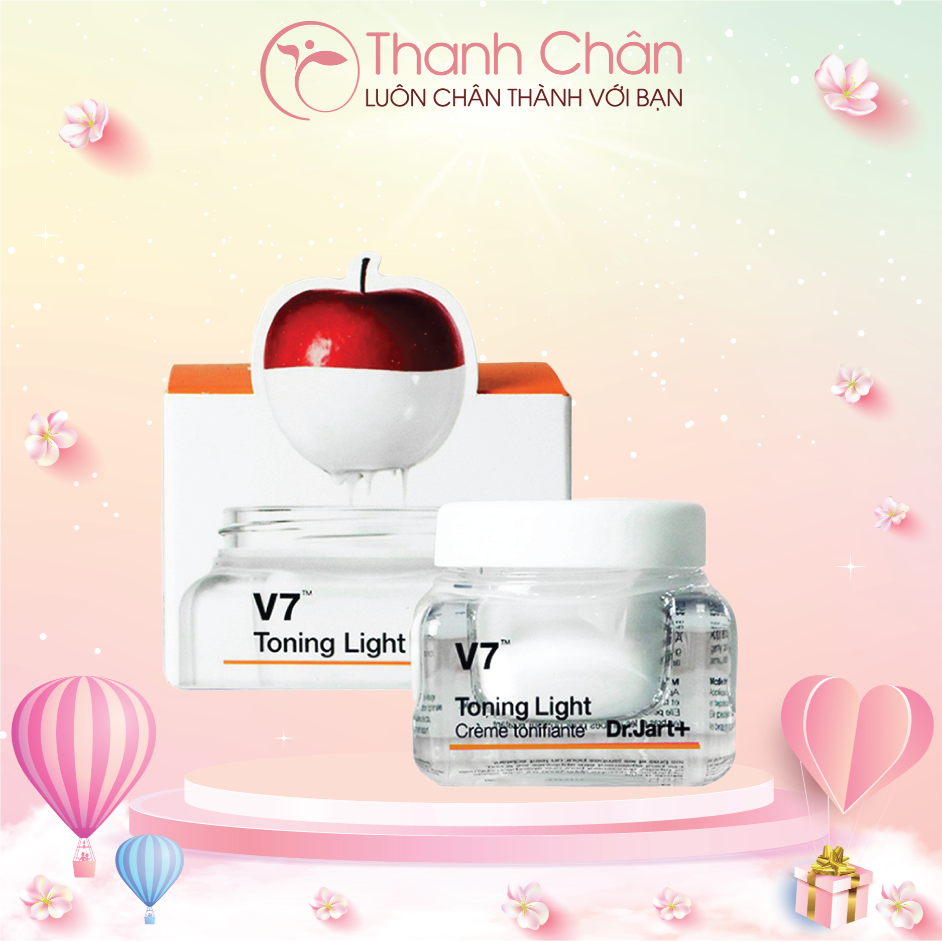 Kem dưỡng nâng tone V7 Toning Light Dr.Jact+