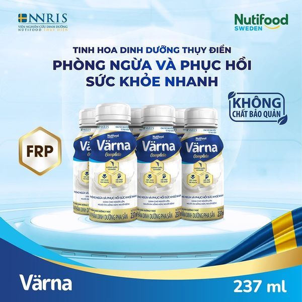 Lốc 6 chai sữa bột pha sẵn Varna Complete Phòng ngừa & Phục hồi nhanh.