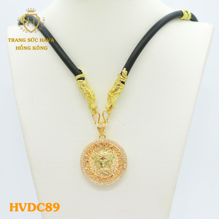 Dây Chuyền Nam, Vòng Cổ Nam Mặt Versace Khẳng Định Đẳng Cấp, Titan Xi Mạ Vàng Non 10k, 18k, 24k Thật Cao Cấp (Không Bị Đen) - Trang Sức Hava Hong Kong