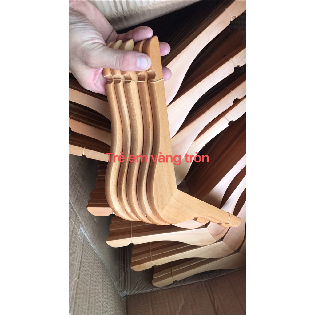 Móc gỗ vàng trẻ em - móc áo gỗ - phụ kiện shop - móc trẻ em - đồ dùng tiện ích gia đình